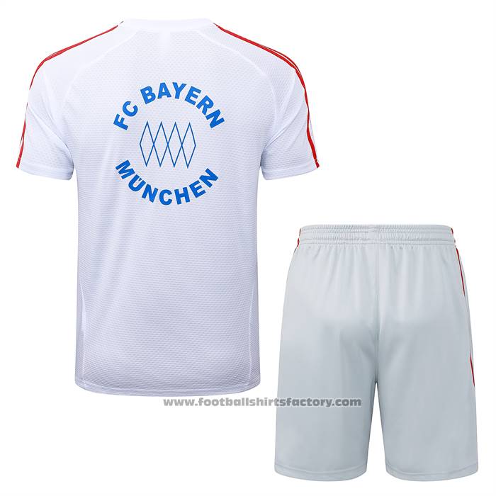 Tracksuit Bayern Munich Short Sleeve 2025-2026 White - Shorts